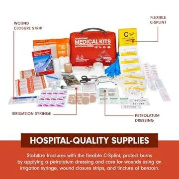 Adventure Medical Kits Sportsman Series Medical Kit - 400 - First Aid Kit for Camping, Hiking, Hunting & More - For 10 People for 14 Days - Includes Bandages, Medicine, Guide Book & More