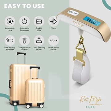 Kat Myhr Digital Luggage Scale for Hassle-Free Packing
