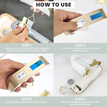 Kat Myhr Digital Luggage Scale for Hassle-Free Packing