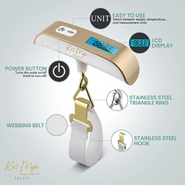 Kat Myhr Digital Luggage Scale for Hassle-Free Packing