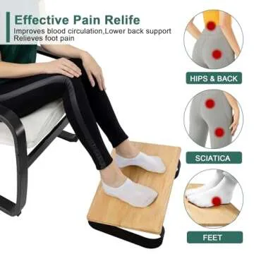 Ergonomic Under Desk Footrest - Comfort for Home & Office