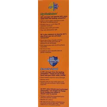 Scrub Daddy Dish Daddy Soap Dispensing Dish Wand Sponge, Combo Pack