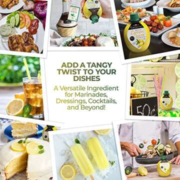 Tuscanini 100% Sicilian Lemon Juice, Not from Concentrate, 6.7oz Lemon Shaped Convenient Squeeze Bottle | No Water Added | Product of Italy | Certified Kosher (Including Passover)