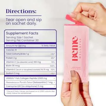 BeMe Radiant Liquid Collagen Drink for Skin, Hair & Nails