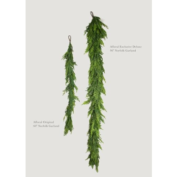 Afloral Deluxe Norfolk Pine Garland Full 96 Inch
