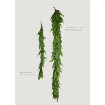 Afloral Deluxe Norfolk Pine Garland Full 96 Inch