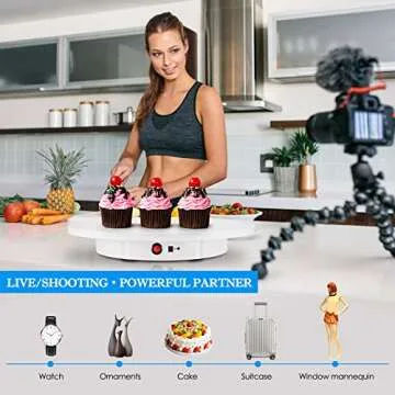 PUOSUO 16.5inch Rotating Display Stand for Product Showcase