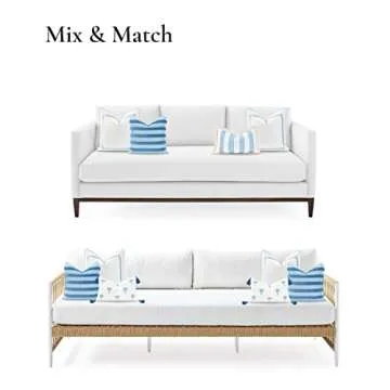 Hofdeco 18" Water Resistant Coastal Throw Pillow Cover