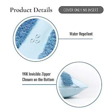 Hofdeco 18" Water Resistant Coastal Throw Pillow Cover