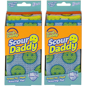 Scour Daddy Scour Pads - Odor Resistant, Multi-Surface Cleaning
