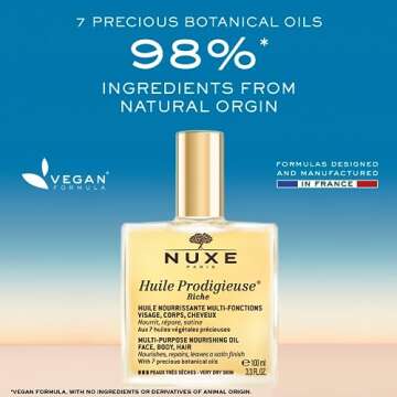 Nuxe Huile Prodigieuse Riche Multi-Purpose Nourishing Oil 3.3 Fl.Oz