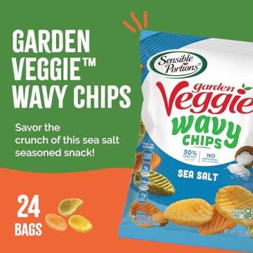 Sensible Portions Garden Veggie Chips Sea Salt 24 Pack