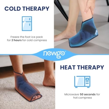 NEWGO Foot Ice Pack Wrap for Quick Pain Relief