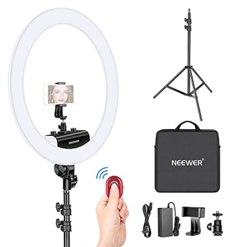 Neewer Ring Light Set Improved Version Slim Dimmable LED 18 Inch