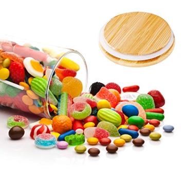 Wennyn Airtight Glass Jars for Food Storage in 6 Pack