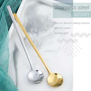 Elegant Stainless Steel Coffee Spoons for Every Occasion