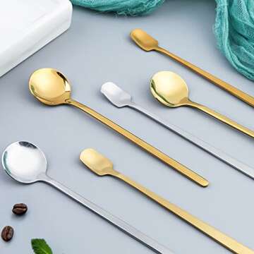Elegant Stainless Steel Coffee Spoons for Every Occasion