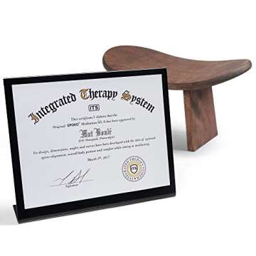 SPOKO Travel Meditation Bench - Ergonomic Wooden Kneeling Stool