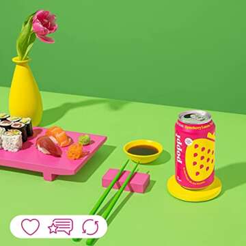 POPPI Sparkling Prebiotic Soda, Bulk 24-Pack, Strawberry Lemon & Orange, Beverages made with Apple Cider Vinegar w/Gut Health & Immunity Benefits, Low Calorie & Low Sugar Drinks, 12oz (24 Pack)