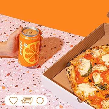 POPPI Sparkling Prebiotic Soda, Bulk 24-Pack, Strawberry Lemon & Orange, Beverages made with Apple Cider Vinegar w/Gut Health & Immunity Benefits, Low Calorie & Low Sugar Drinks, 12oz (24 Pack)