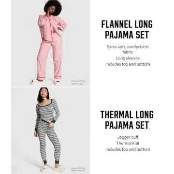 Victoria's Secret PINK Flannel Pajama Set, Long Sleeve Button Down Shirt & Pants, Sleepwear for Women, Moonstone Pink Plaid (XL)