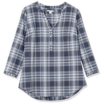 Amazon Essentials Women's Cotton Popover Tunic - Stylish Comfort