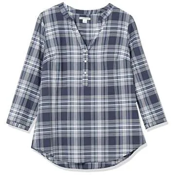 Amazon Essentials Women's Cotton Popover Tunic - Stylish Comfort