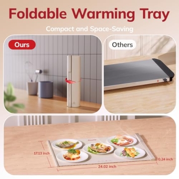 Electric Warming Tray - Versatile 5 in 1 Food Warmer