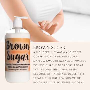 The Lotion Company 24 Hour Skin Therapy Lotion, Brown Sugar Fragrance, Full Body Moisturizer, Parabe...