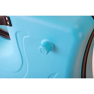 N-A AO WEI LA OW Duffel Bag for Kids Ride-On Suitcase Carry-On Luggage with Wheels (Blue, 20 Inch（suggest 1-6 years old)