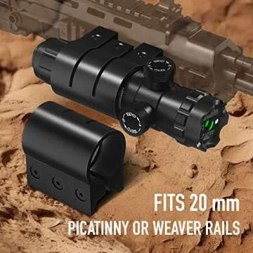 Pinty Adjustable Green Laser Sight for Rifles and Shotguns