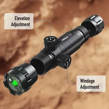 Pinty Adjustable Green Laser Sight for Rifles and Shotguns