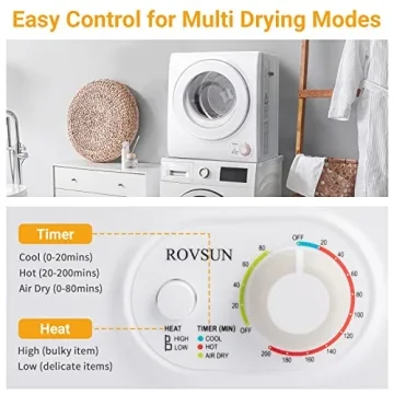 Portable Clothes Dryer for Apartments & Dorms - 850W