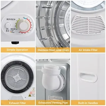 Portable Clothes Dryer for Apartments & Dorms - 850W