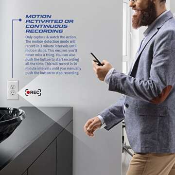 Hidden 4K Wall Plug Camera for Home Security