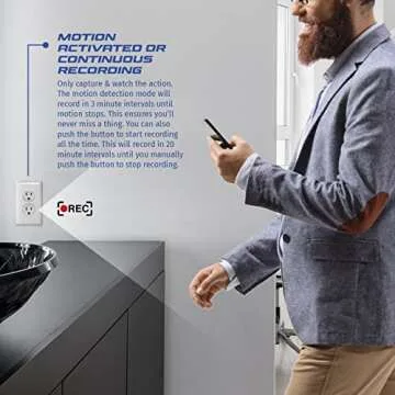 Hidden 4K Wall Plug Camera for Home Security