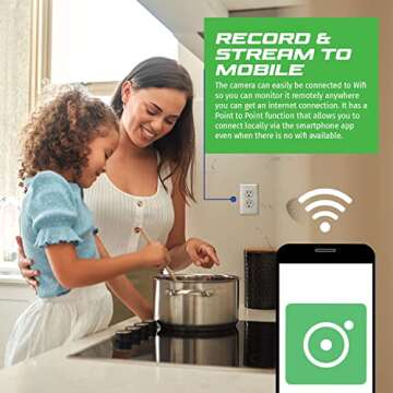 Hidden 4K Wall Plug Camera for Home Security