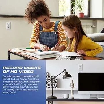 Hidden 4K Wall Plug Camera for Home Security