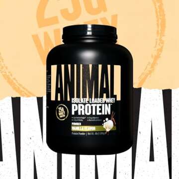 Animal Whey Isolate Protein Powder - 25g Protein, Great Taste