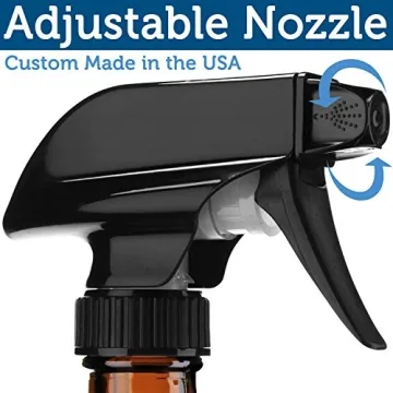 Sally's Organics Amber Glass Spray Bottles - 16oz - 6 Pack