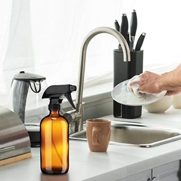 Sally's Organics Amber Glass Spray Bottles - 16oz - 6 Pack