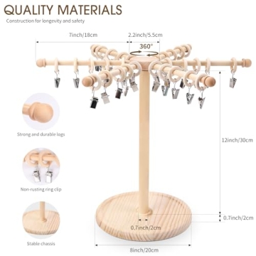 AOFLLU 360 Degree Rotating Headband Organizer for Girls