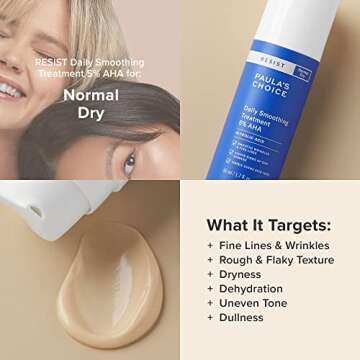 Paula's Choice RESIST Daily Smoothing Treatment 5% AHA with Glycolic Acid & Ceramides, Anti-Aging Lotion Exfoliant for Dry Skin, 1.7 Ounce