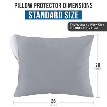 Utopia Bedding Waterproof Pillow Protectors 2 Pack