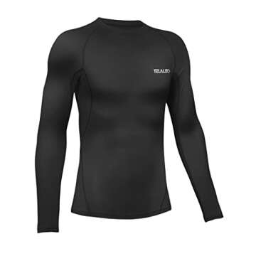 TELALEO Youth Boys' Girls' Thermal Compression Shirt Long Sleeve Fleece Lined Base Layer Athletic Fo...