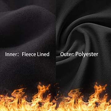 TELALEO Youth Boys' Girls' Thermal Compression Shirt Long Sleeve Fleece Lined Base Layer Athletic Football Undershirt Black M