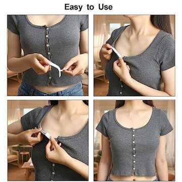 Tevkmuzz Body Tape - 100 Pcs Double Sided Adhesive Tape