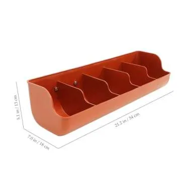 Pig Feeder Plastic Feed Troughs For Pigs : 5 Compartment Pig Trough Feeder Fence Feeder For Goat Pigs Livestock