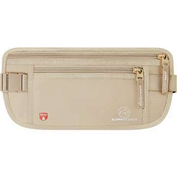Travel Money Belt - RFID Passport Holder Pouch