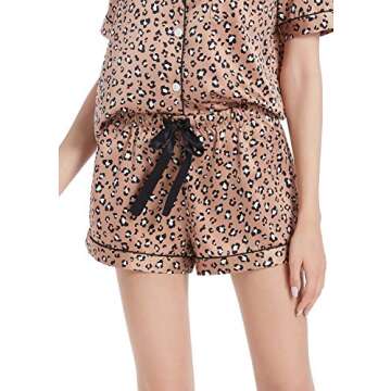 Serenedelicacy Women's Stylish Satin Pajama Set